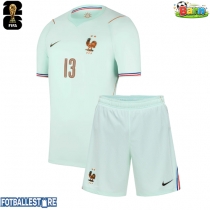 Frankrike Jules Kounde #5 Bortedraktsett Barn VM 2026 Kortermet (+ Korte bukser)
